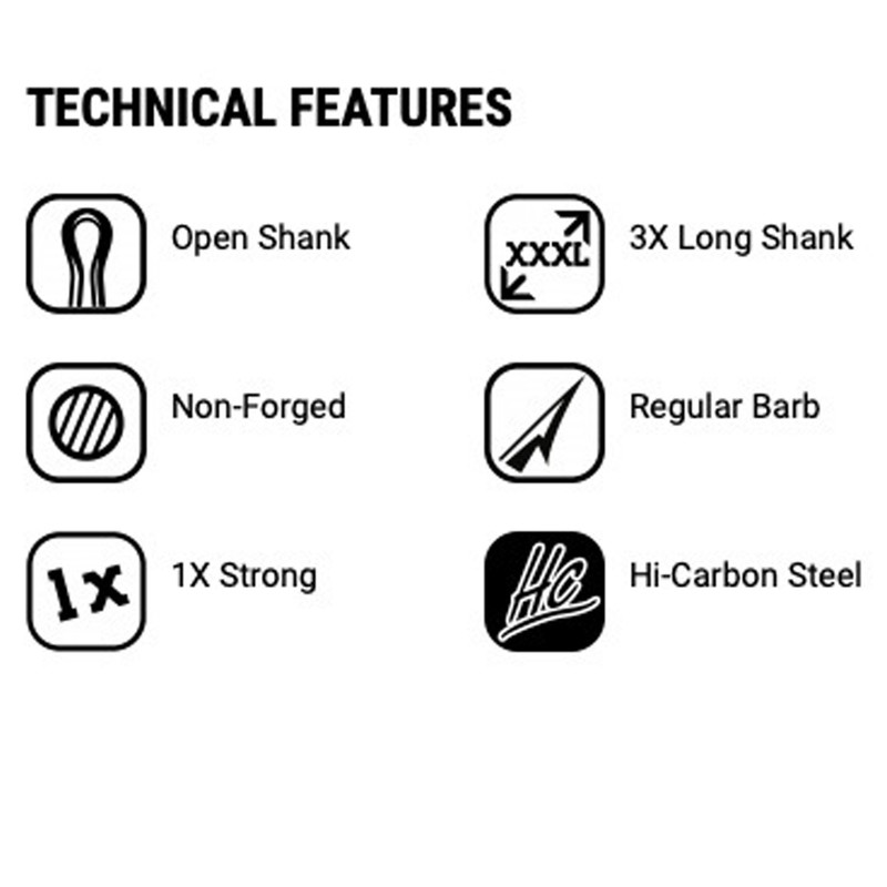 قلاب ماهیگیری وی ام سی کد 9617 سایز Ni 4.0 بسته 3 عددی