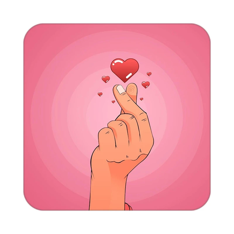 زیر لیوانی کاکتی طرح عاشقانه مدل mp38770