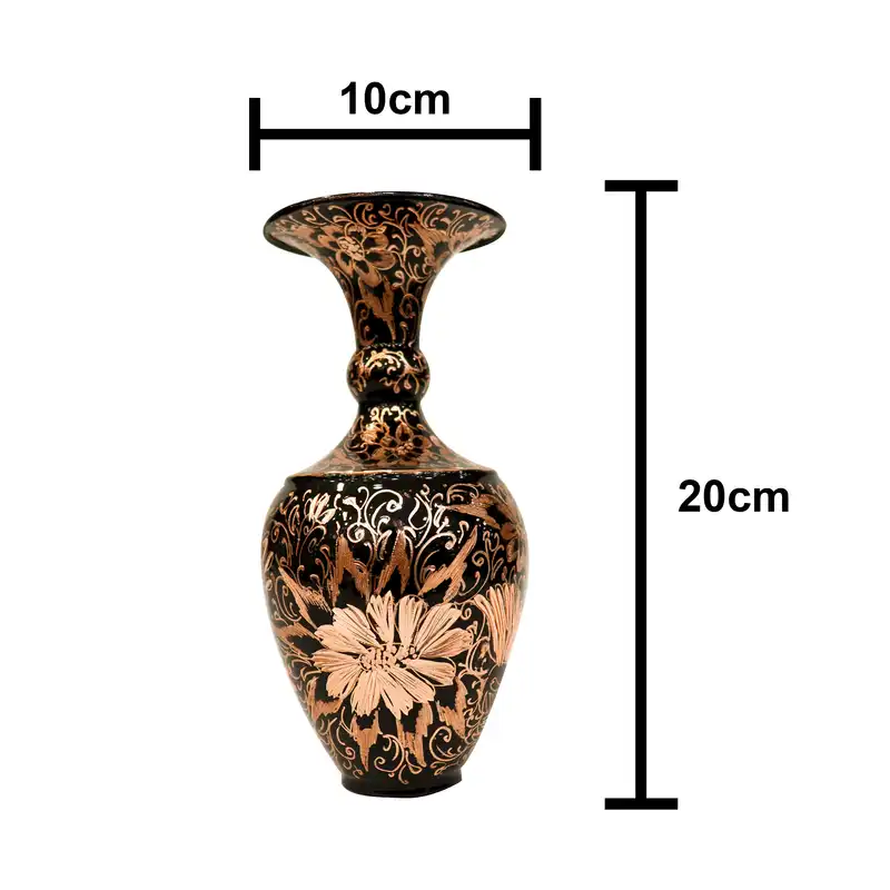 گلدان مسی مدل الماس تراش کد bulgy20