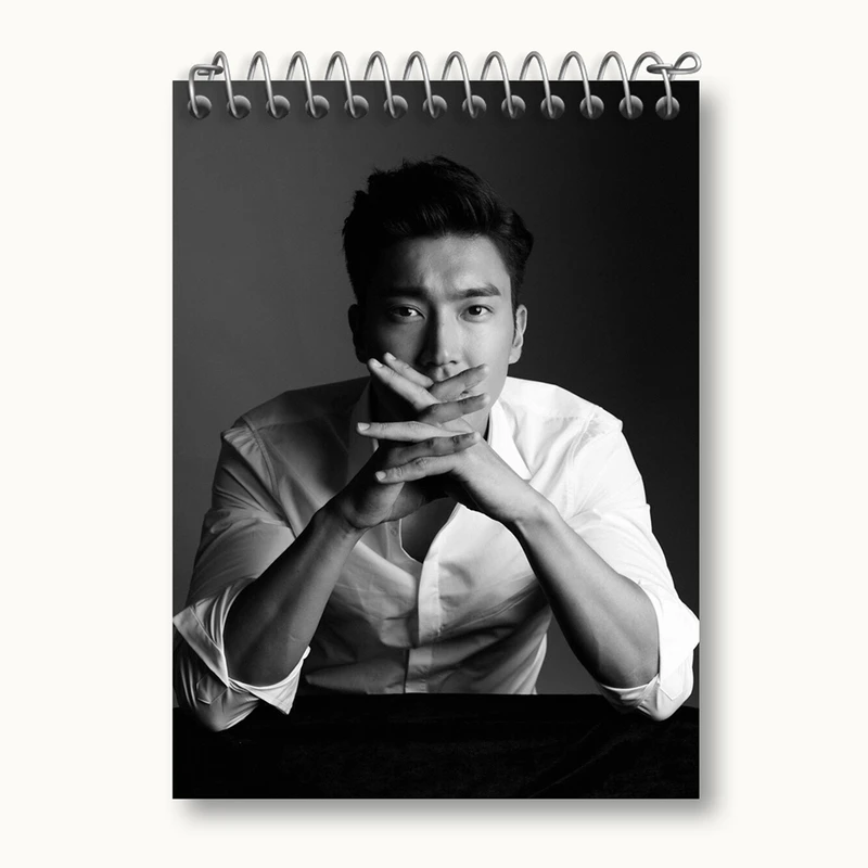 دفتر یادداشت 50 برگ خندالو مدل شیوون گروه سوپر جونیور Super Junior کد 12188