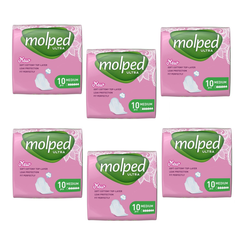 نوار بهداشتی مولپد مدل S6 مجموعه 6 عددی