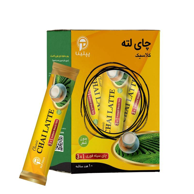 چای لته کلاسیک بدون شکر پپتینا بسته 10 عددی