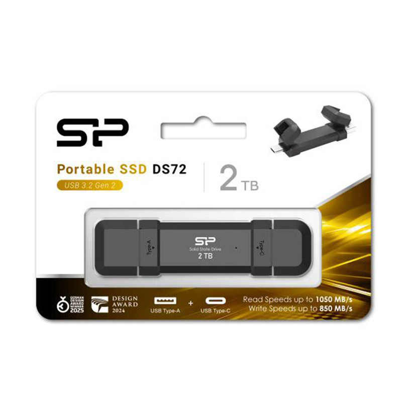 اس اس دی اکسترنال سیلیکون پاور مدل DS72 ظرفیت 2 ترابایت رابط USB 3.2 Gen2