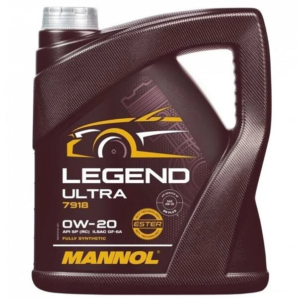 روغن موتور خودرو تنفس طبیعی، هیبریدی، توربوشارژ، بنزینی مانول مدل 7918 SP 0W-20 حجم 4 لیتر