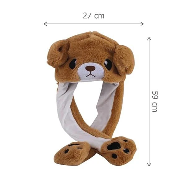 عکس شماره 3 : کلاه بچگانه مدل عروسکی گوش متحرک طرح خرس ویژه