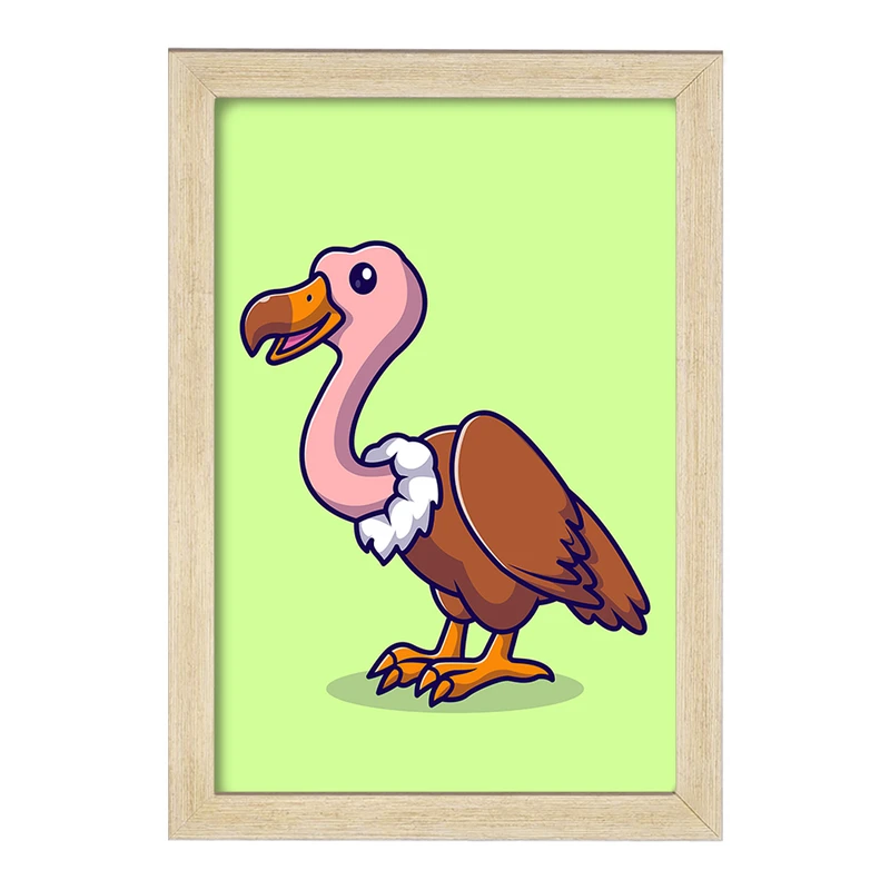 تابلو خندالو مدل حیوانات بامزه کرکس کد 29716