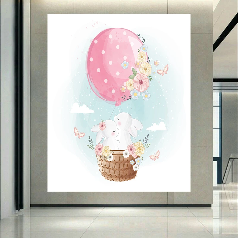 پوستر طرح کودکانه بالن مدل خرگوش ها کد PD30100