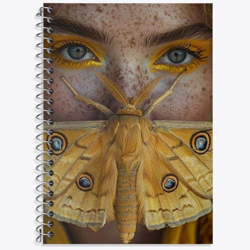 دفتر زبان 50 برگ خندالو مدل دو خط طرح دخترانه کد N1482