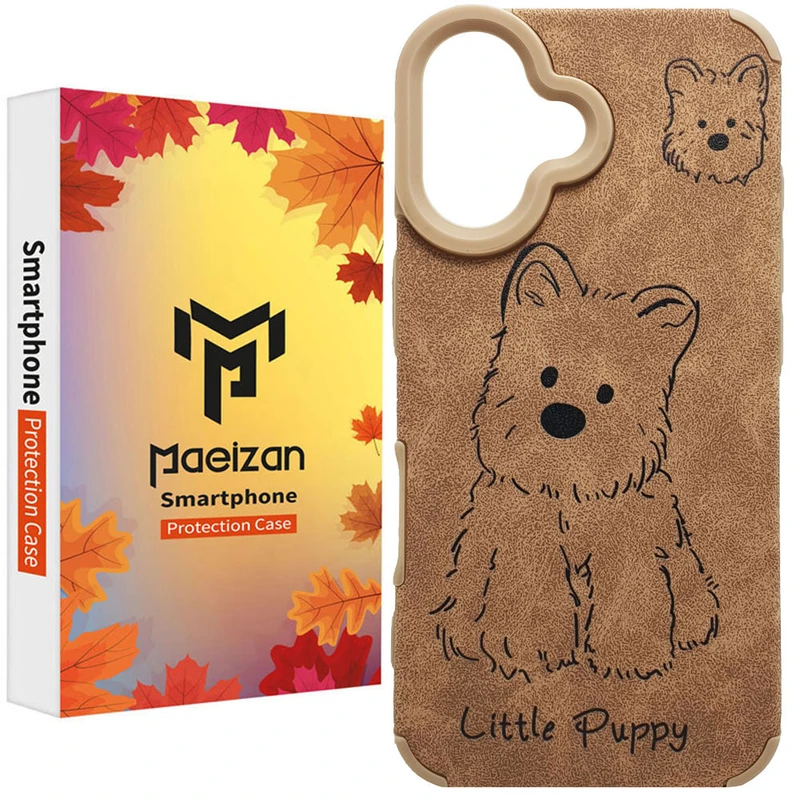 کاور پاییزان مدل Little Puppy طرح لاکجری مناسب برای گوشی موبایل اپل IPhone 16
