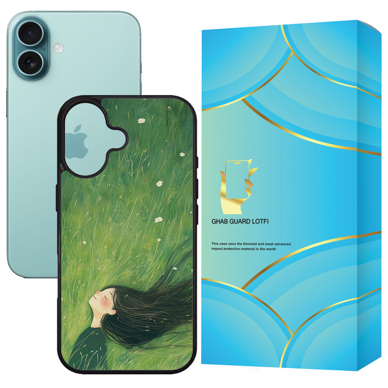 کاور قاب گارد لطفی طرح دختر و طبیعت مدل G16PL مناسب برای گوشی موبایل اپل iPhone 16 Plus