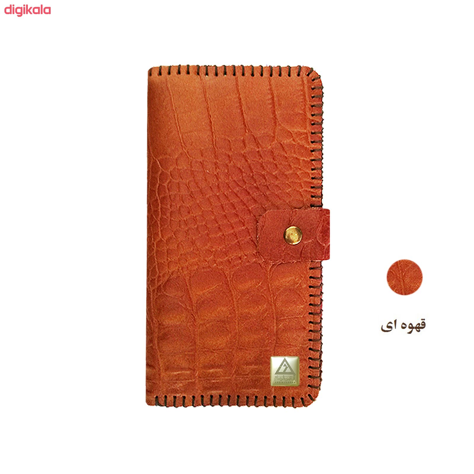 کیف پول چرمی آردین فرسام مدل Croco کد AF-3 main 1 6