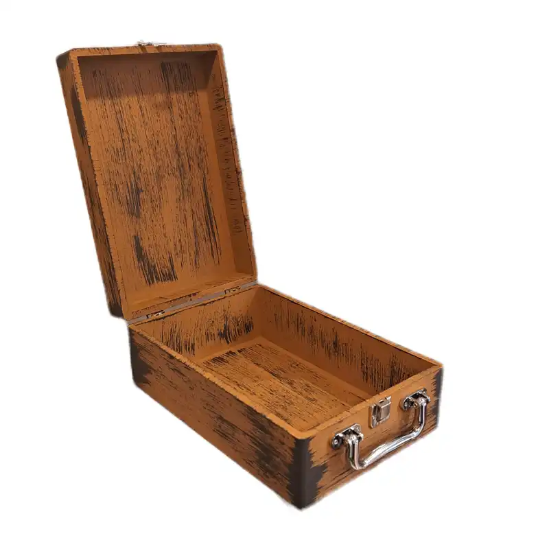 جعبه هدیه چوبی مدل چمدان طرح فضانورد کوچولو کد WSV006