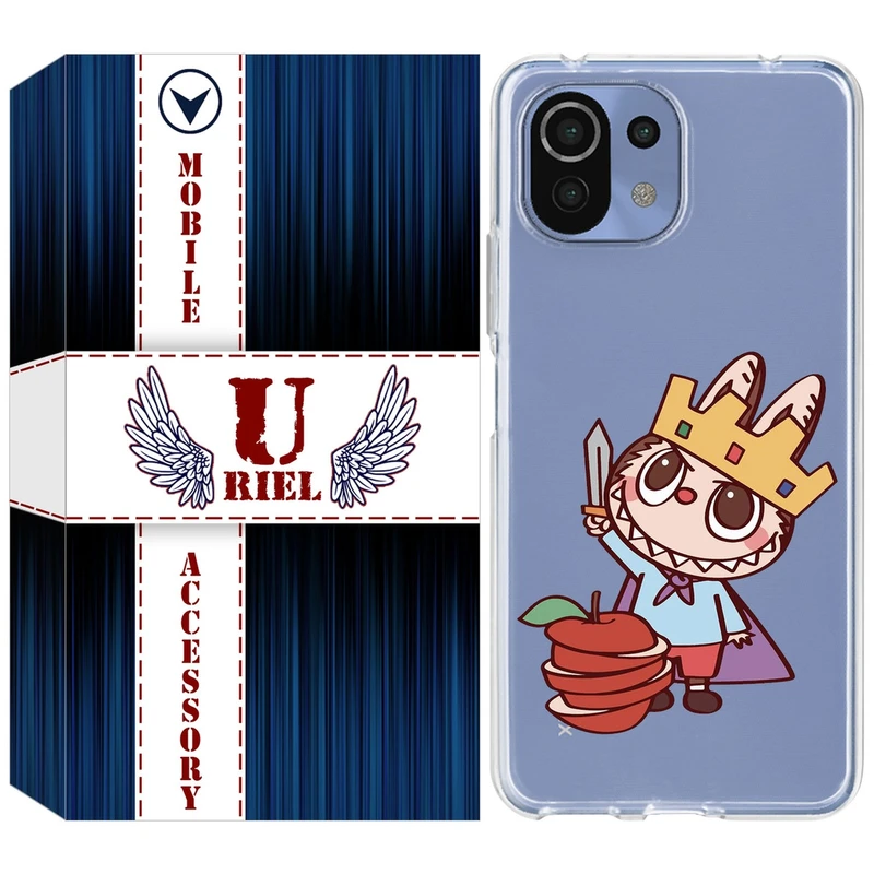 کاور یوریل مدل Clear کد 120 طرح لبوبو مناسب برای گوشی موبایل شیائومی Mi 11 Lite / 11 Lite 5G NE