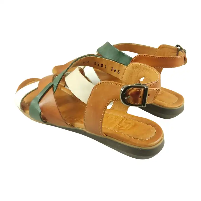 صندل زنانه مدل چرم طبیعی کد 686