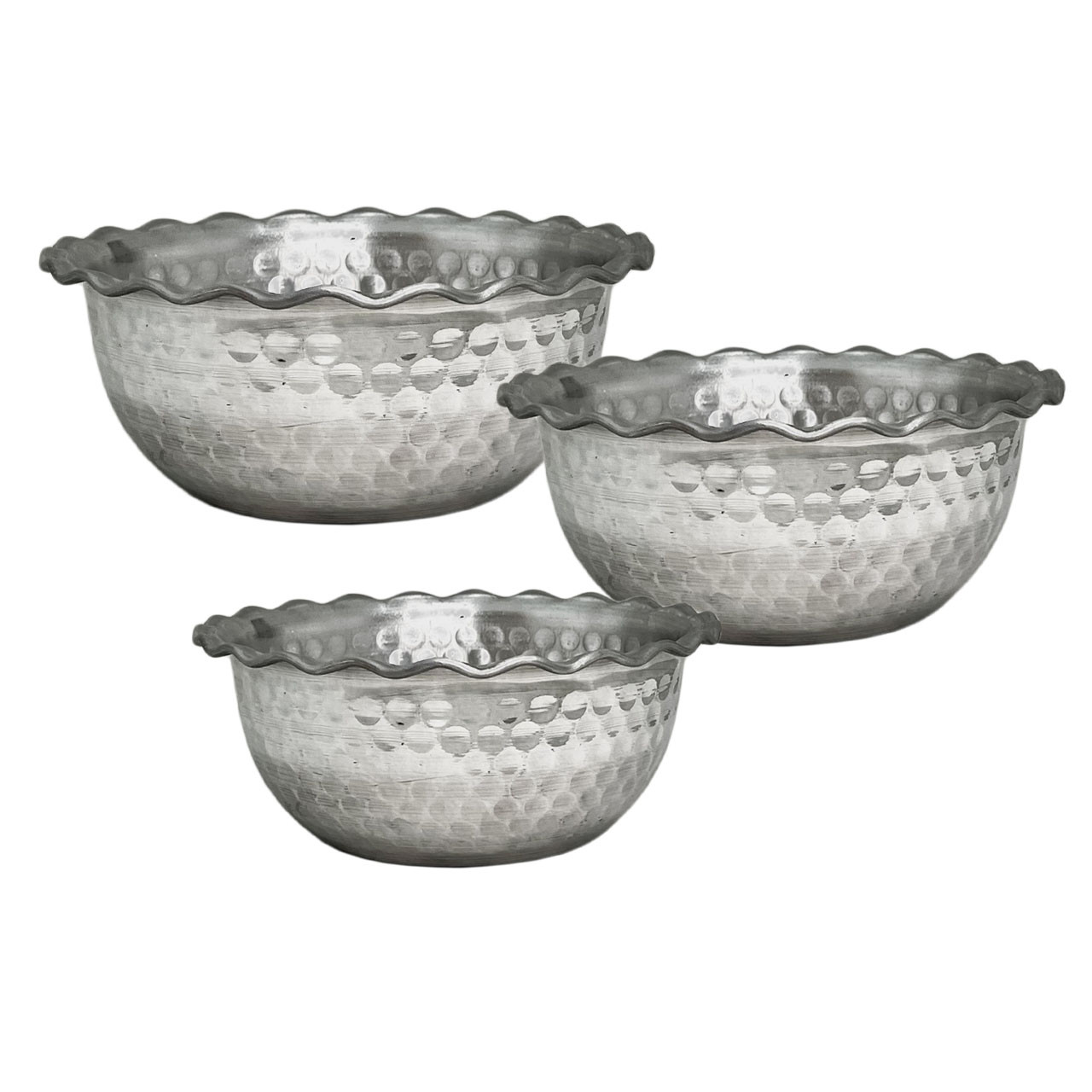 کاسه مدل روحی طرح پولکی کد 2555 مجموعه 3 عددی