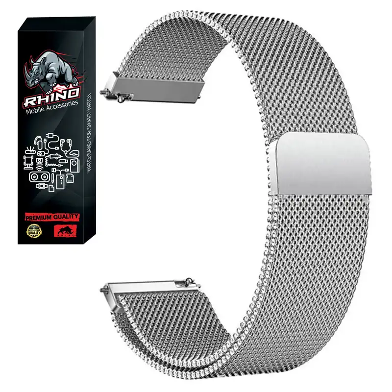 بند راینو مدل Milanese مناسب برای ساعت هوشمند کیو سی وای GTC