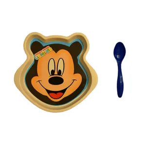 ظرف غذای کودک مدل میکی موس کد fd54 بسته 2 عددی