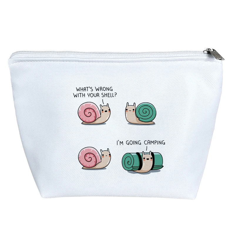 کیف لوازم آرایش دخترانه خندالو مدل حلزون و کمپینگ کد H234