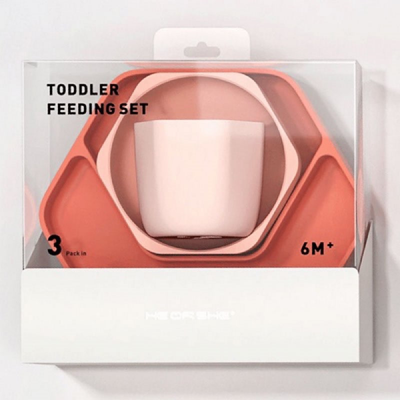 ظرف غذا کودک هی اور شی کد 02 مجموعه 3 عددی
