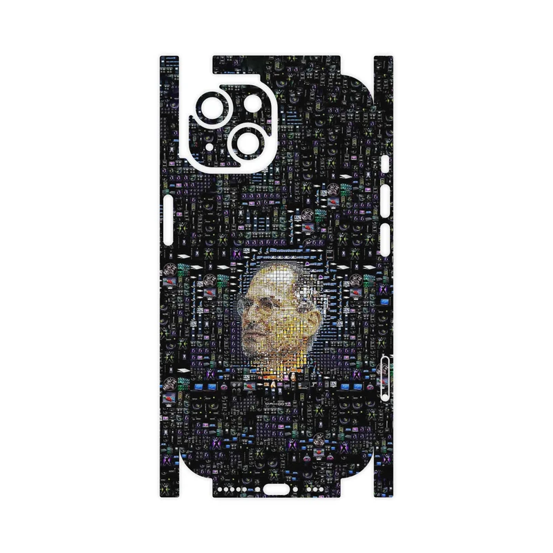 برچسب پوششی ماهوت مدل Collage of Steve Jobs 2-FullSkin مناسب برای گوشی موبایل اپل iPhone 15