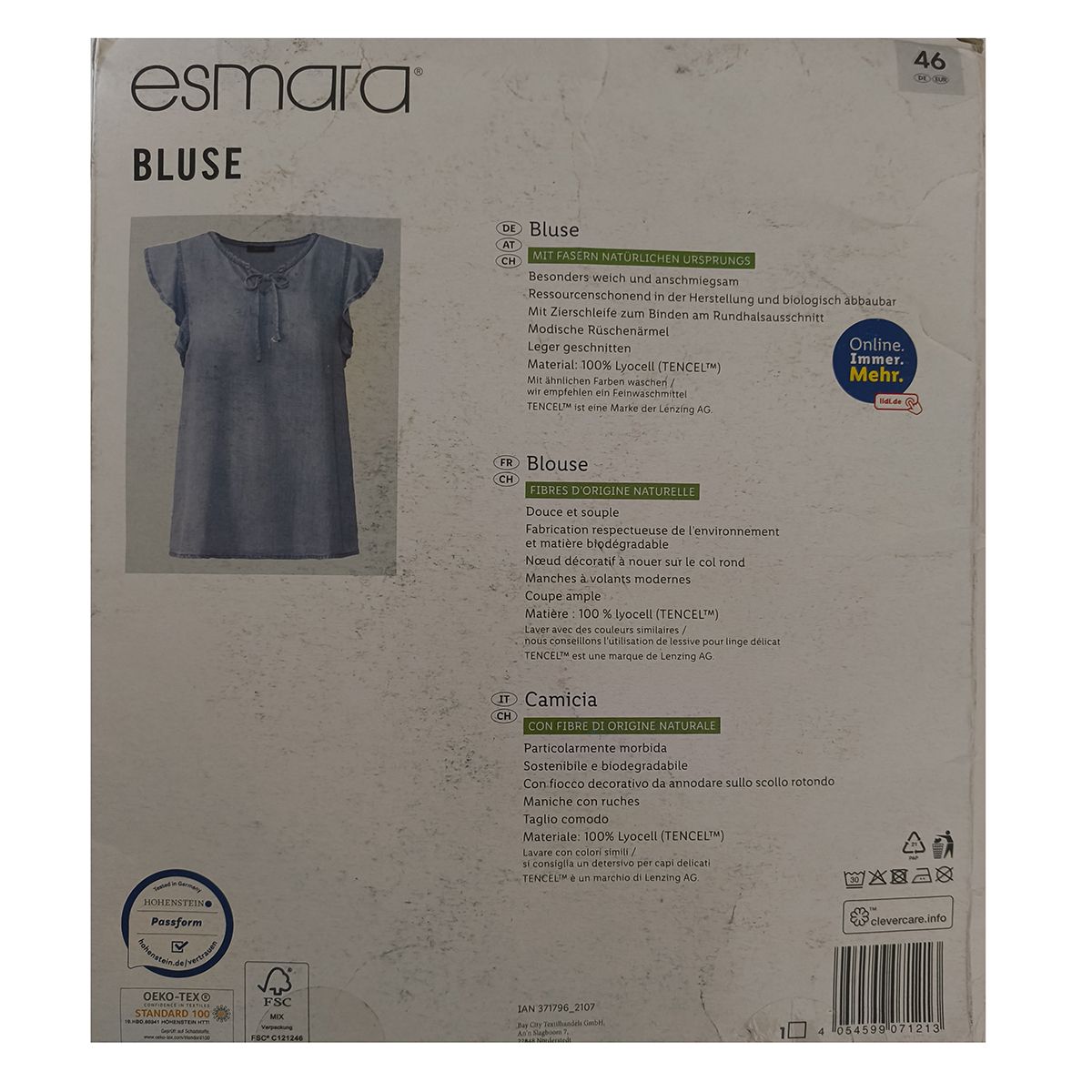 بلوز آستین کوتاه زنانه اسمارا مدل 18404319 -  - 3