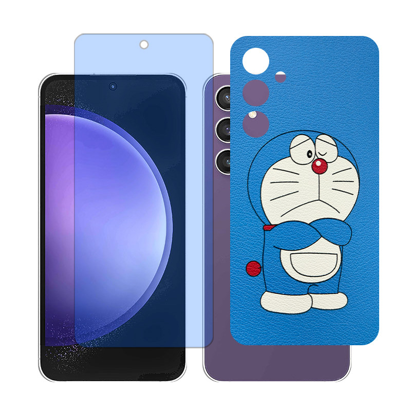 محافظ صفحه نمایش مات آنتی بلو گلس مدل Together مناسب برای گوشی موبایل سامسونگGalaxy A55 به همراه برچسب پوششی پشت گوشی 