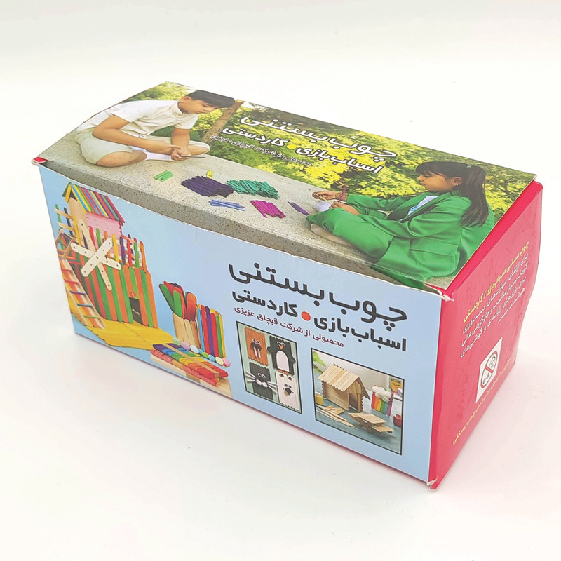 چوب بستنی عزیزی طرح باریک مدل 1CM11 بسته 1000 عددی