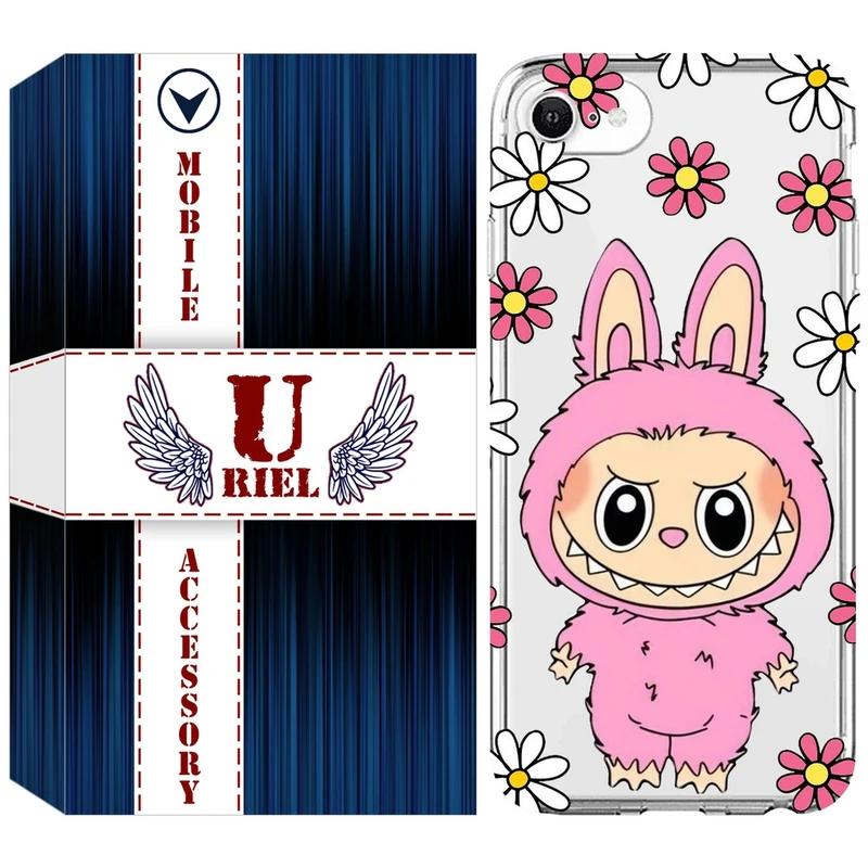 کاور یوریل مدل Clear کد 106 طرح لبوبو Labubu مناسب برای گوشی موبایل اپل iPhone 7 / 8 / SE 2022