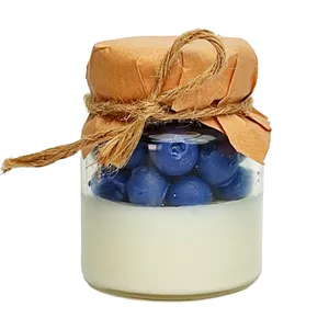 شمع معطر مدل دسر ماست و بلوبری کد 1258