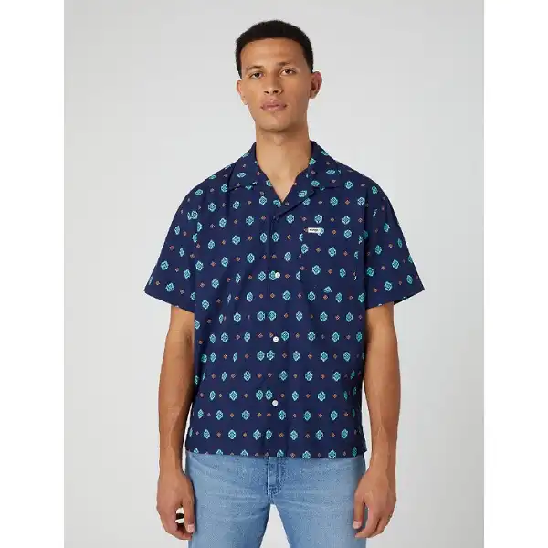 پیراهن آستین کوتاه مردانه رنگلر مدل هاوایی 112333007