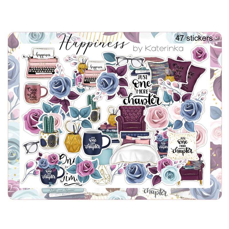برچسب کاترینکا طرح برش خورده بولت ژورنال و اسکرپ بوک مدل Happiness بسته 47 عددی برچسب کاترینکا طرح برش خورده بولت ژورنال و اسکرپ بوک مدل Happiness بسته 47 عددی