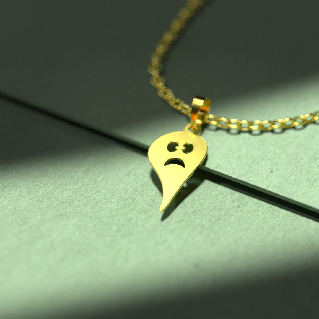 گردنبند طلا 18 عیار زنانه مدوپد مدل هالووین کد G3-1-1072