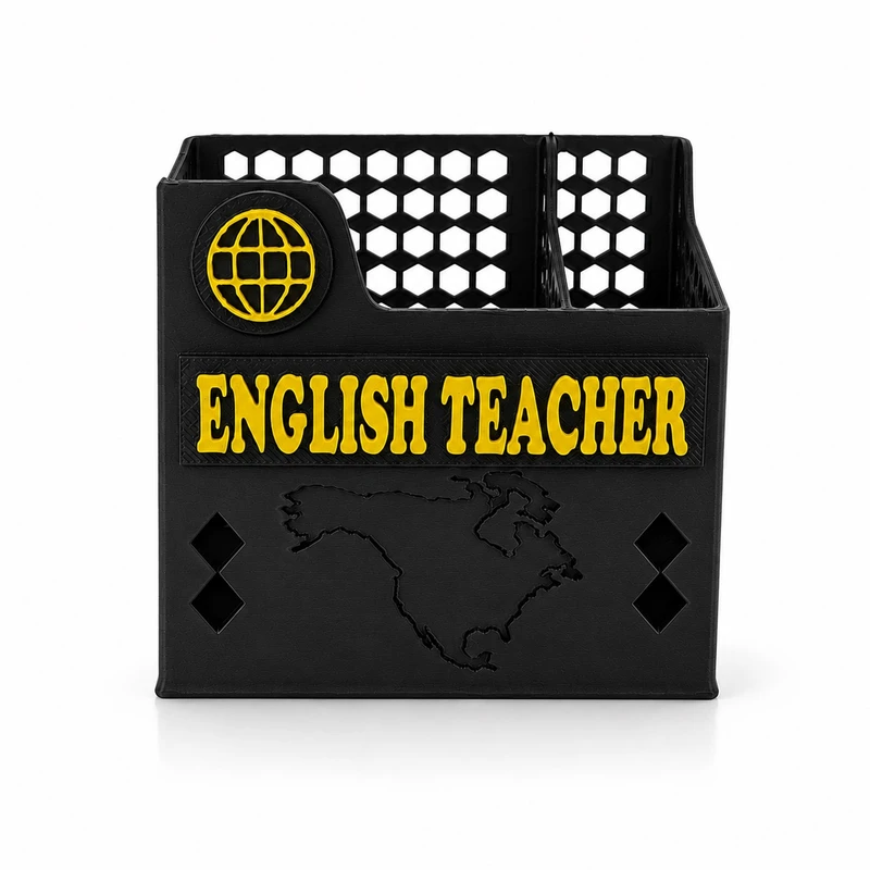 جامدادی رومیزی مدل معلم زبان انگلیسی