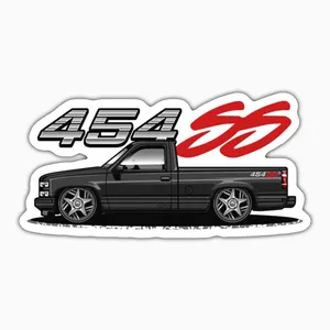 استیکر لپ تاپ و موبایل بووم طرح ماشین مدل Chevy 454SS کد ZX043