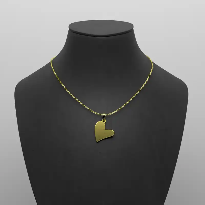 گردنبند طلا 18 عیار زنانه مدوپد مدل قلب کد E1158