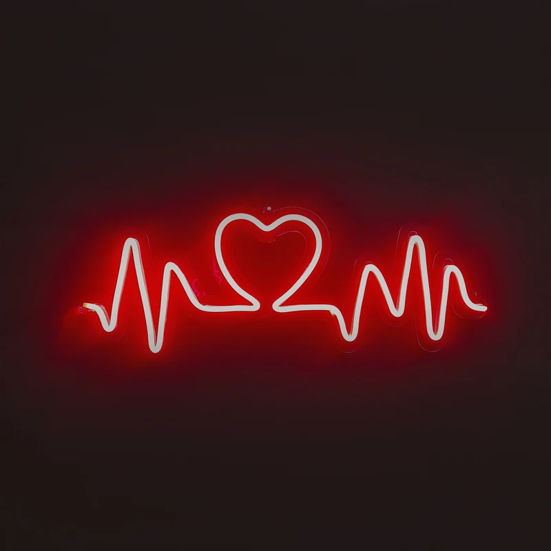 چراغ نئونی مدل ضربان و قلب