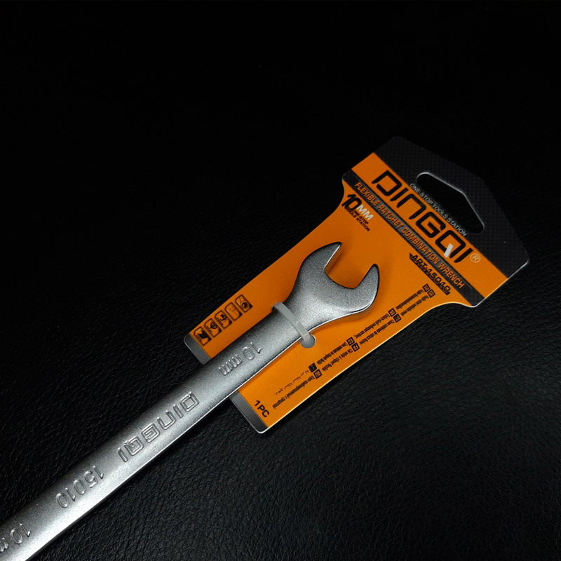 آچار یکسر تخت و یکسر جغجغه ای  دینگشی مدل M-15010 سایز 10 میلی متر