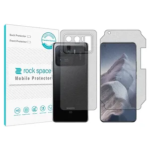 Matte Rockspace HyMTT screen protector suitable for the Xiaomi Mi 11 Ultra mobile phone along with the back of the phone