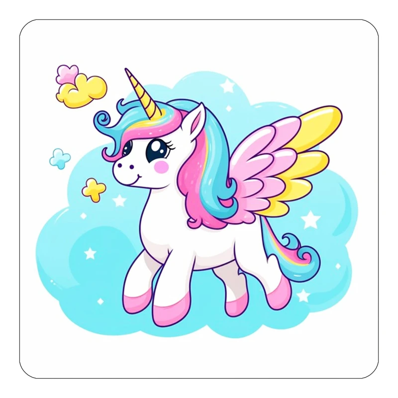 مگنت کاکتی طرح اسب تک شاخ و یونیکورن مدل mp30505