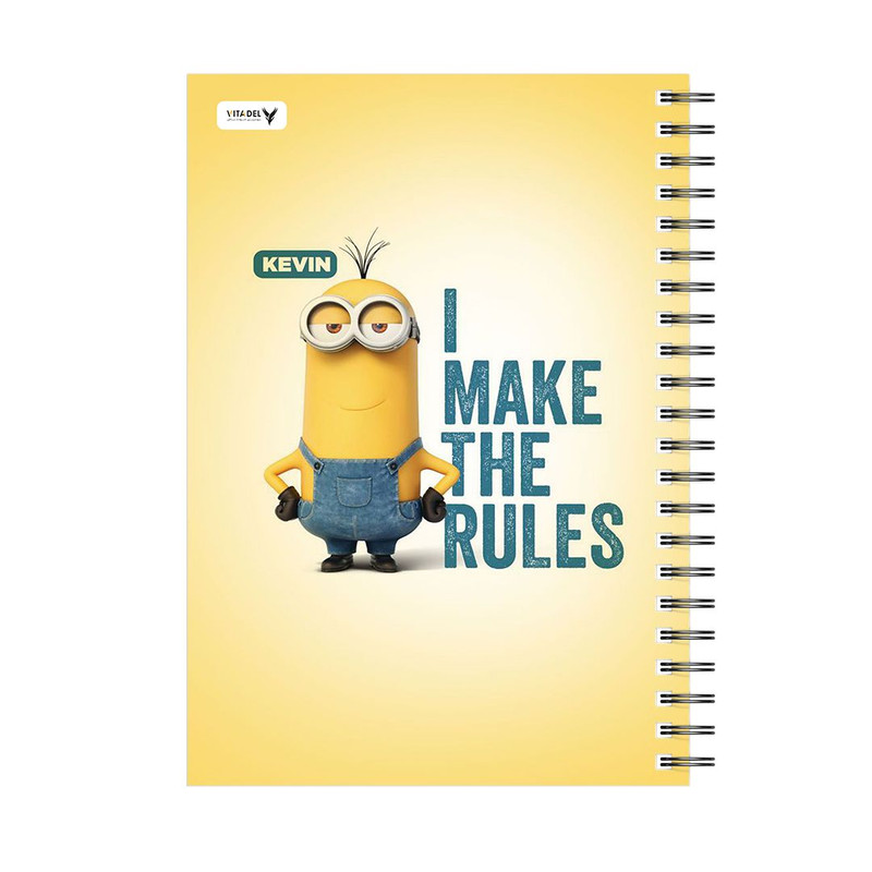 دفتر 120 برگ ویتادل طرح مینینون ها مدل 2