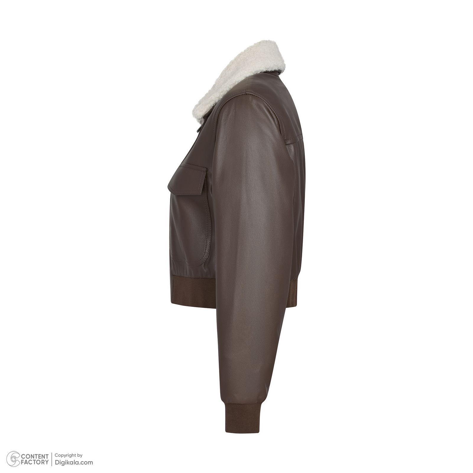 کت چرم زنانه چرم مشهد مدل K0134-088 -  - 3