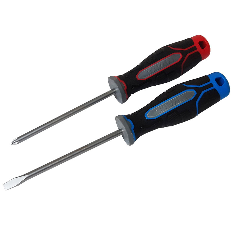 پیچ گوشتی چهارسو و دوسو تیوان مدل AT - 5x100 مجموعه 2 عددی پیچ گوشتی چهارسو و دوسو تیوان مدل AT - 5x100 مجموعه 2 عددی