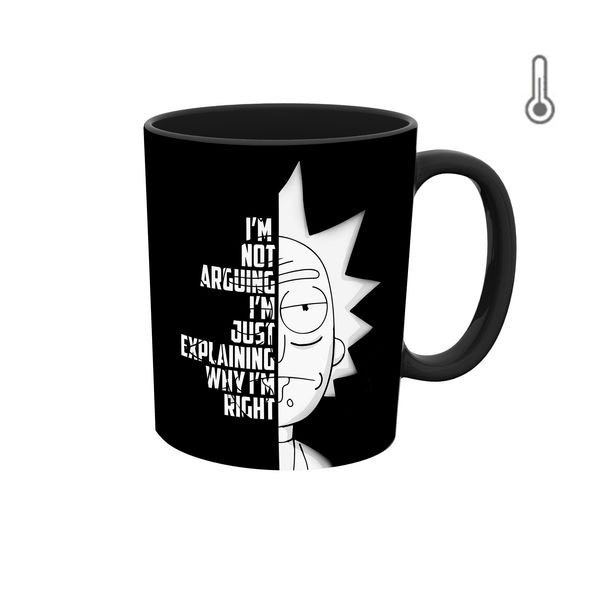 ماگ حرارتی طرح گرافیکی ریک و مورتی 