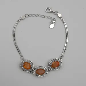 دستبند نقره زنانه کد 2629