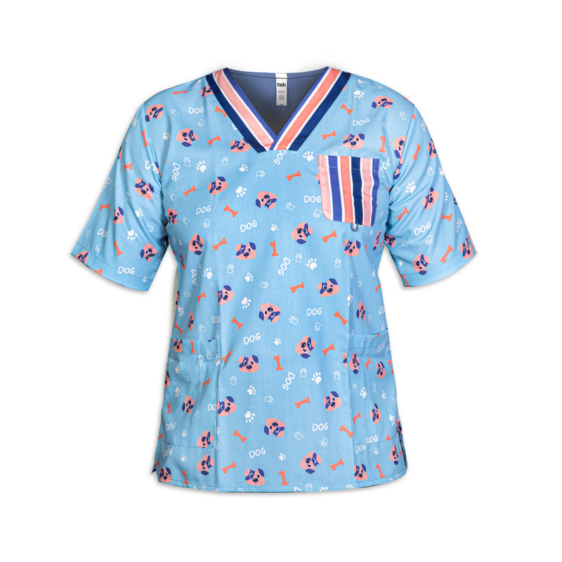 روپوش پزشکی مردانه تادو طرح پت مدل RO44