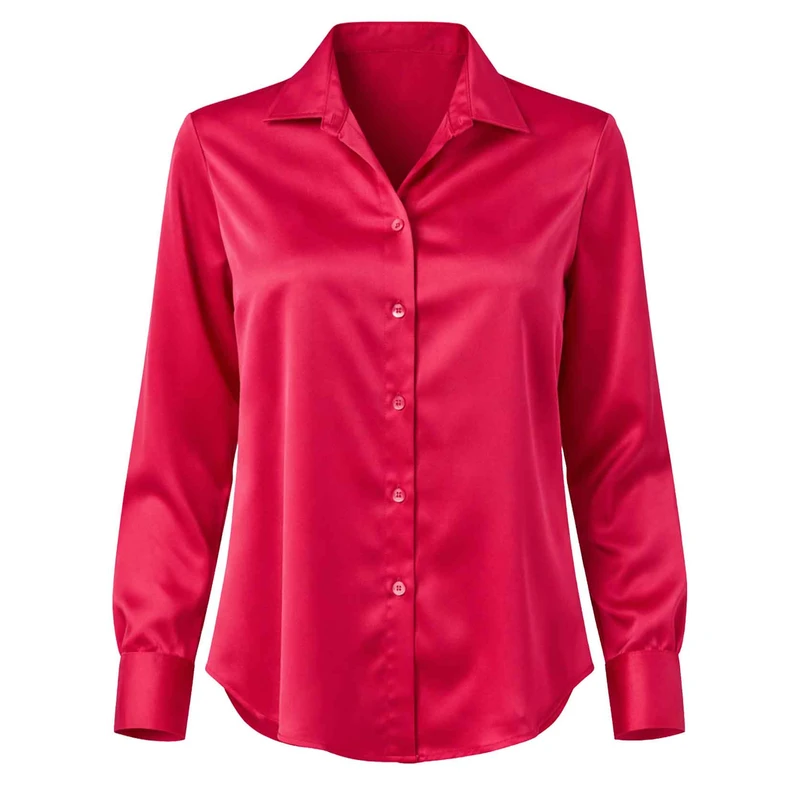 شومیز آستین بلند یقه برگردان زنانه مکس مدل مجلسی 46899