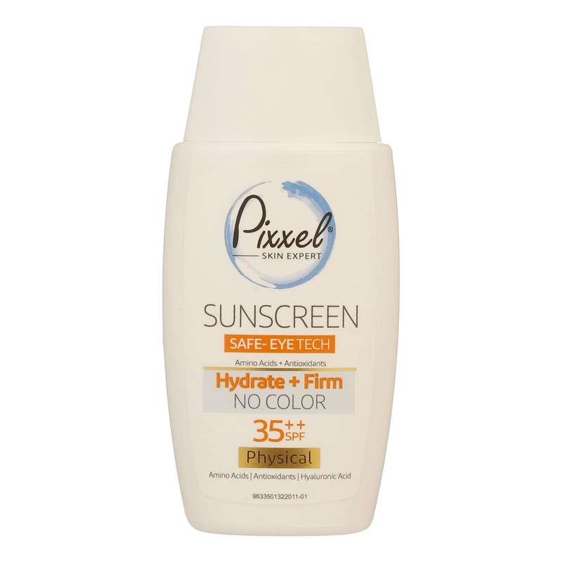 کرم ضد آفتاب بدون رنگ پیکسل SPF35 ‌مدل Physical مناسب انواع پوست‌ حجم 50 میلی‌لیتر