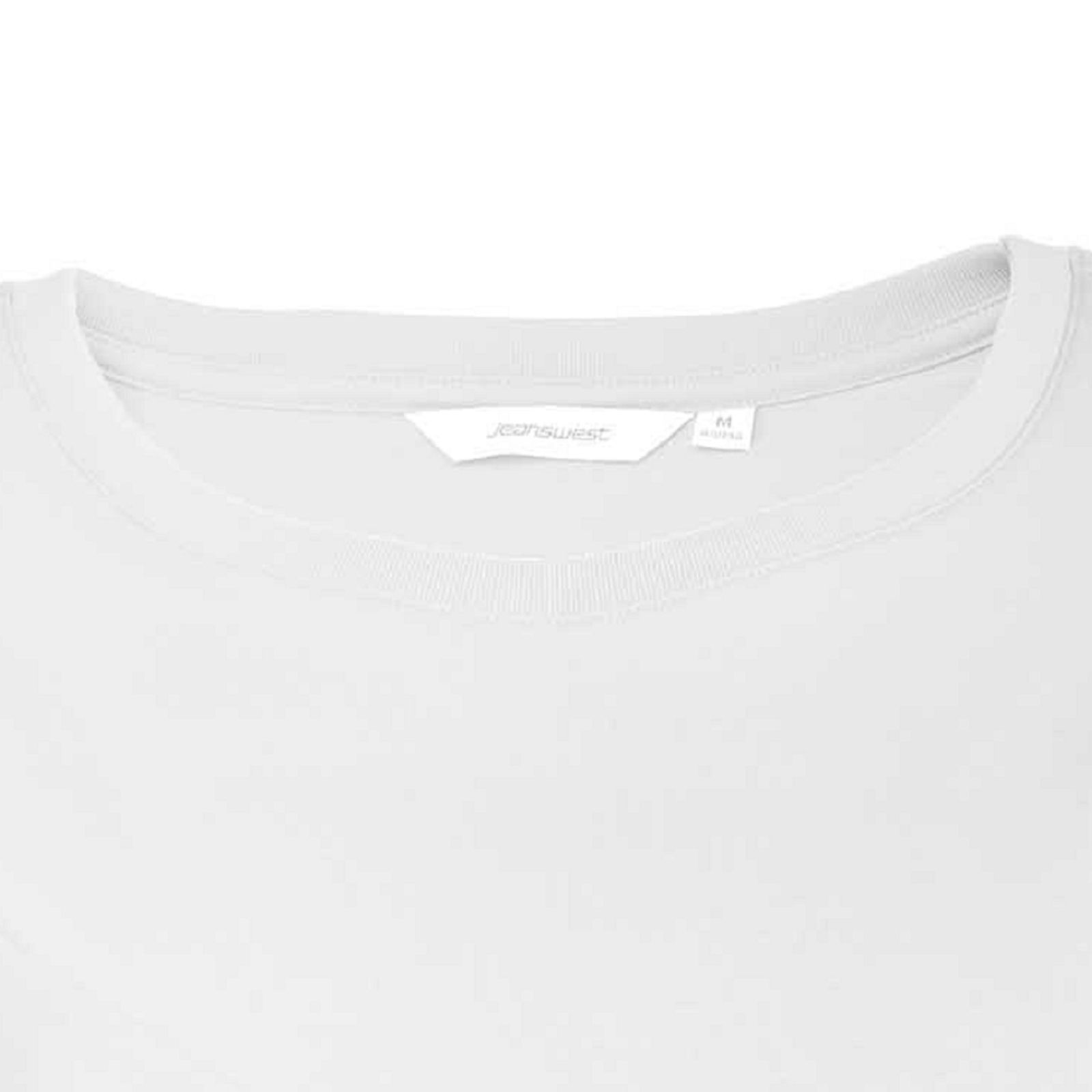 تی شرت آستین کوتاه زنانه جین وست مدل یقه گرد کد 1551351 رنگ سفید -  - 4