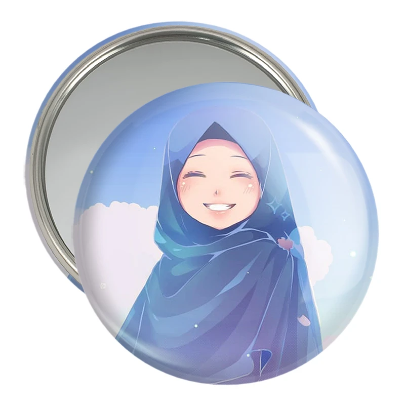 آینه جیبی خندالو مدل دخترانه باحجاب کد 25991