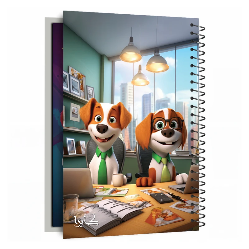 دفترچه یادداشت 50 برگ کایرا مدل سگ ها